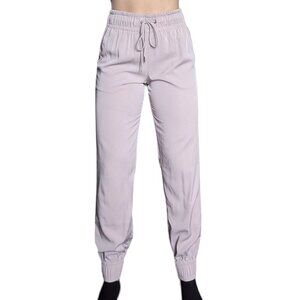 Dynamite High Waisted Light Pink Dress Pants with Drawstring,  Cuffed, Women S